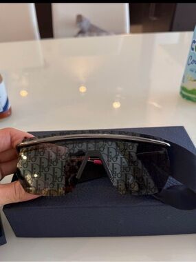 Dior Monogram Shield Sunglasses in Black